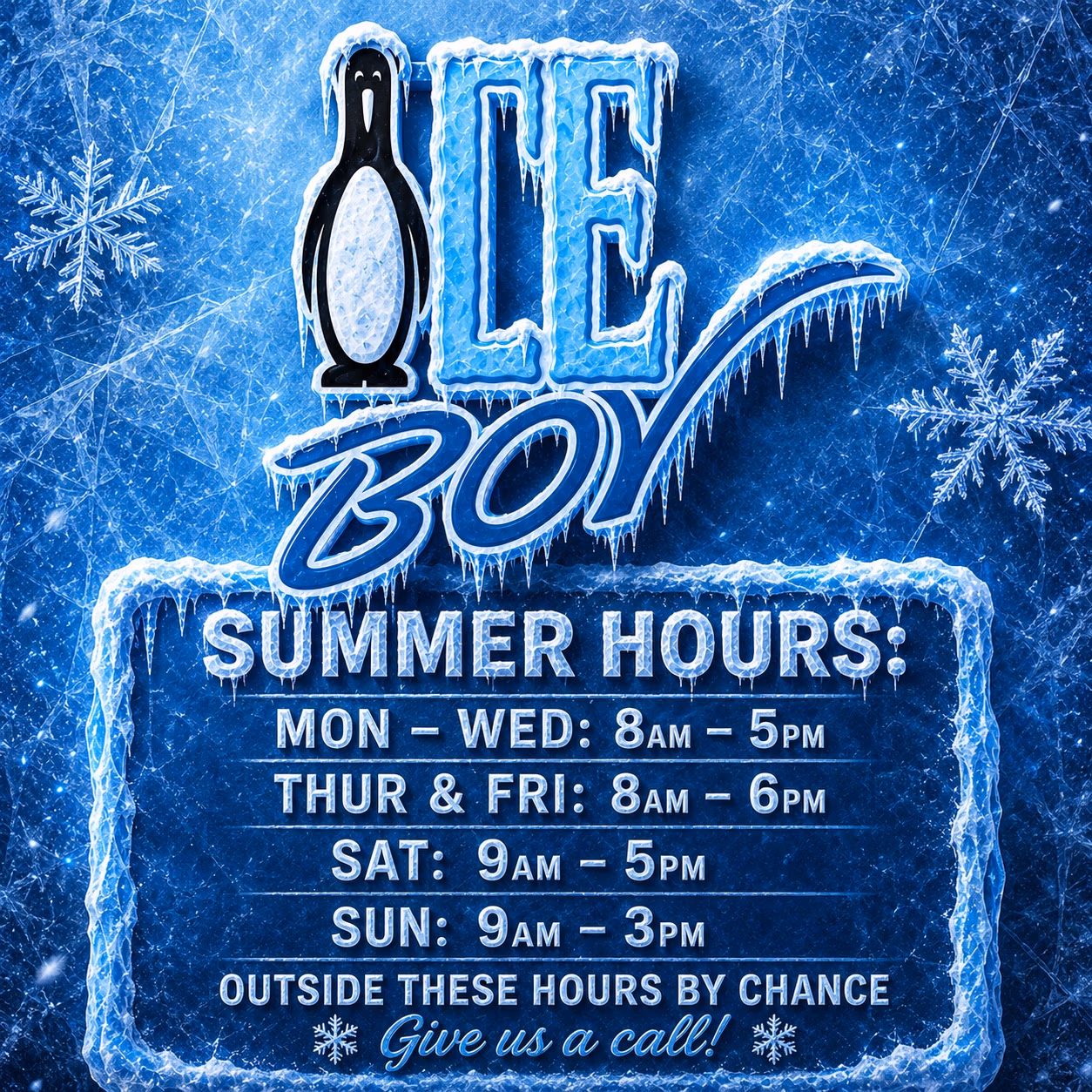 Ice Boy Toronto Summer Hours